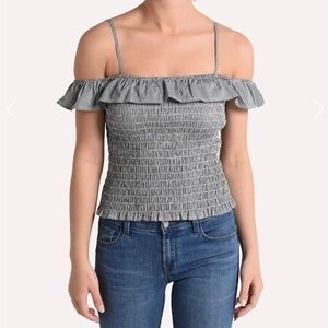 BB Dakota Chase Me Smocked Top -Small NWT